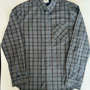 Ben Sherman Gray with Tan and Blue Plaid Button-Down